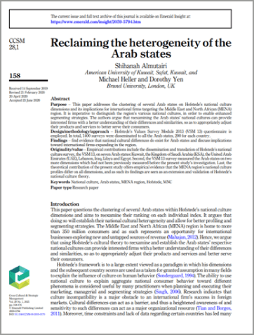 Reclaiming the heterogeneity of the Arab states